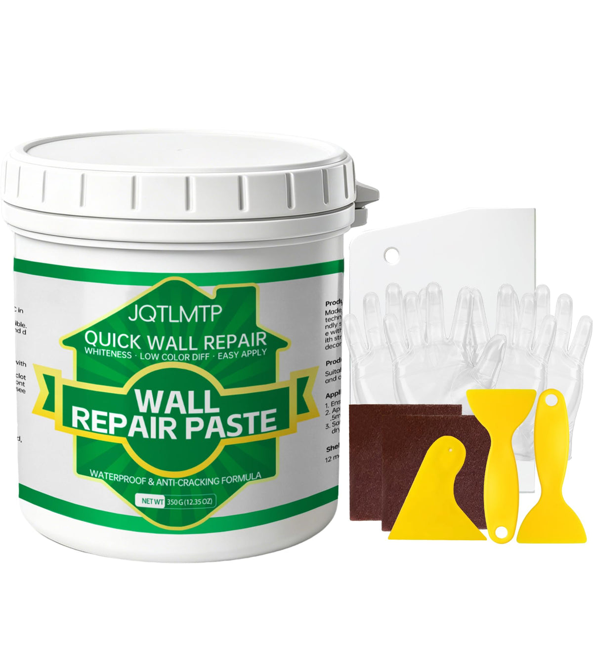 Wall Repair Paste 12 OZ, Drywall Crack & Hole Filler - Image 1