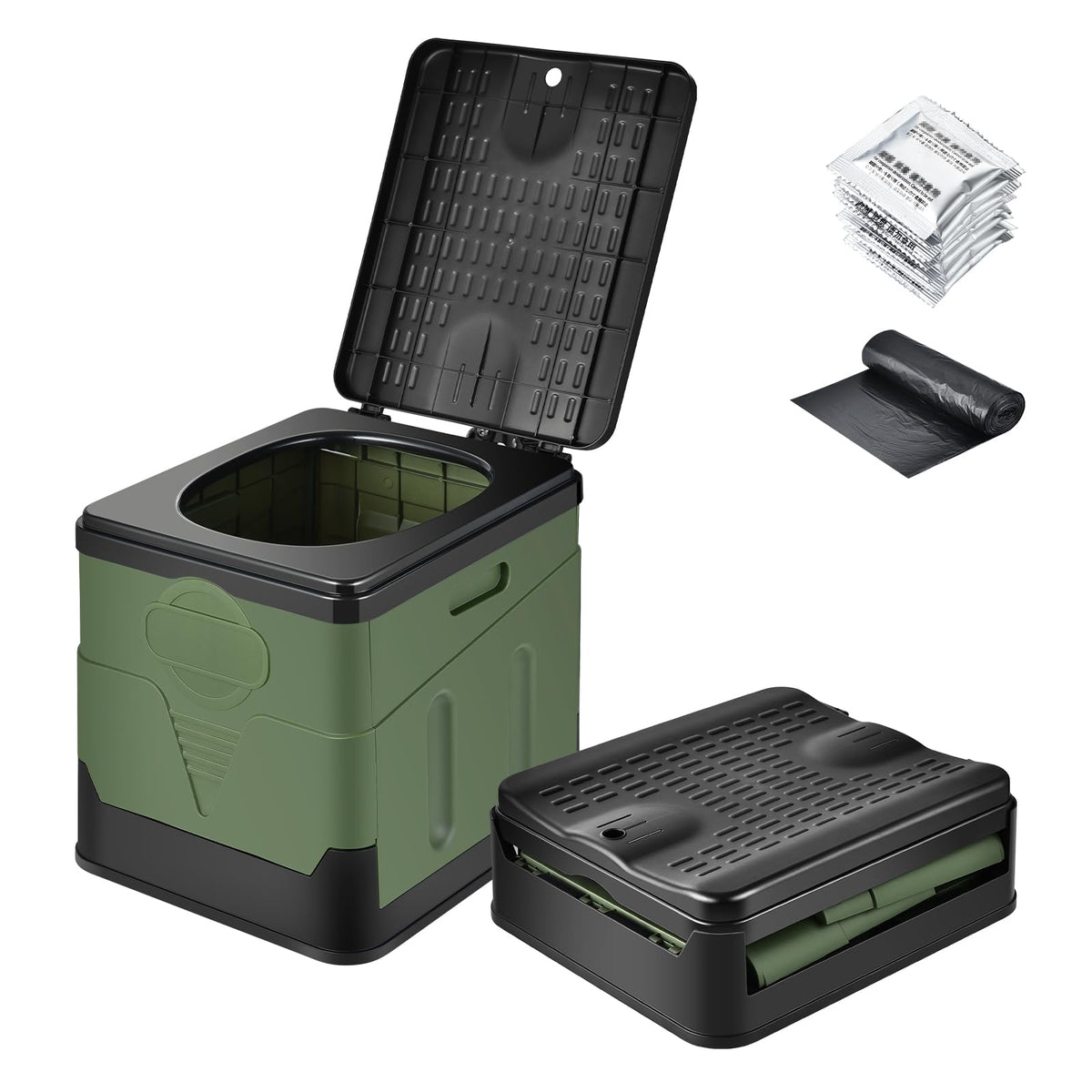 Otraki Emergency Portable Toilet for Camping with Urine - Image 1