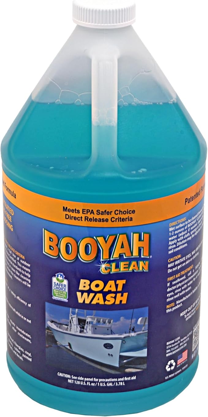 Booyah Clean Boat Wash – Only 4oz Per Gallon Super Concentrated Formula for Cleaning All Types of Watercraft – Meets EPA Safer Choice Direct Release Criteria