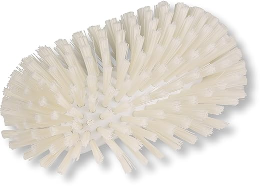 SPARTA Tank and Kettle Scrub Brush Heavy-Duty Tile Brush, Color-Coded and Handle Compatible (Sold Separately) for Optimal Access In Spacious Containers, Plastic, 5.5 X 9.5 Inches, White