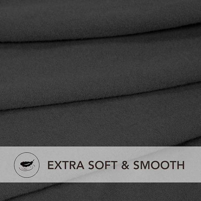 PureFit Super Stretch Sectional Couch Covers - 2 pcs Spandex Non Slip, with Elastic Bottom for L Shape Sectional Sofa Couches, Great for Kids & Pets (3 Seat Sofa + 3 Seat Chaise, Dark Gray)