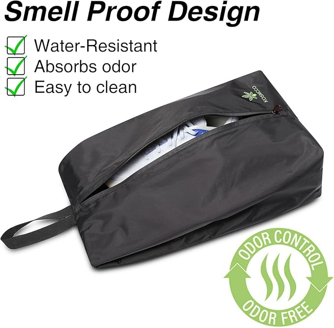 Smell Proof Cleat Bag - Athletic Soccer & Golf Shoe Bag for Smelly Cleats and Gym Shoes | Durable, Water-Resistant, and Easy to Clean