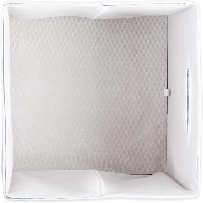 DII Polyester Cube Storage Collection Hard Sided Collapsible, 11x11x11, French Blue