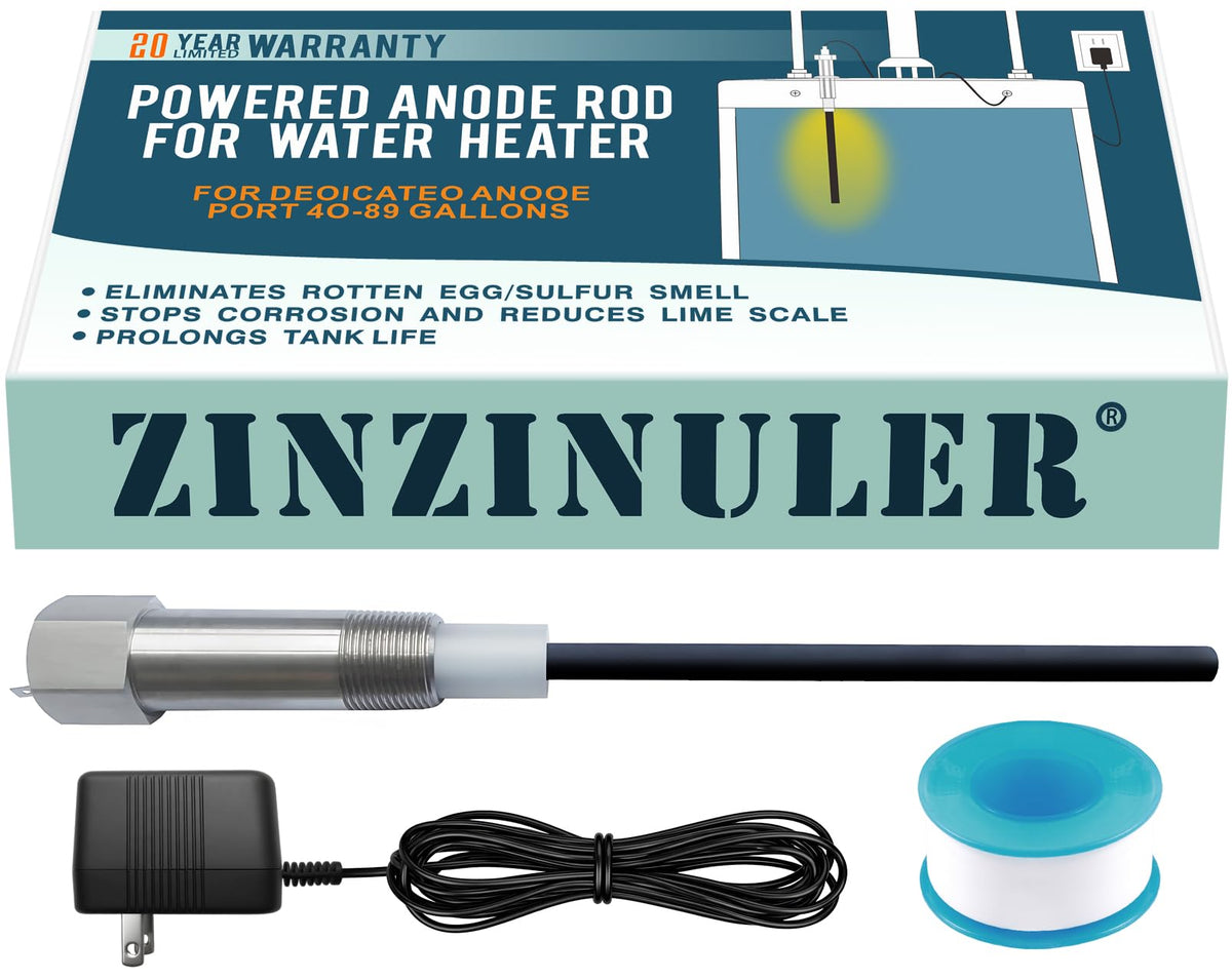 Powered Anode Rod for Water Heater–Eliminate Odor,Titanium - Image 1