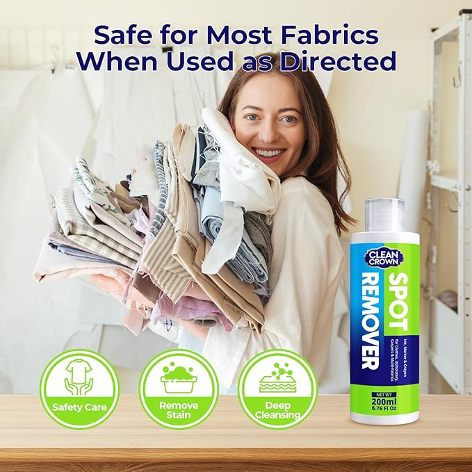 Ink Remover from Clothes (6.8 fl oz), Stain Lifter for Pen, Marker & Printer, Fast-Acting Ink Stain Remover for Fabric, Upholstery & Carpet, Gentle on Most Washable Materials