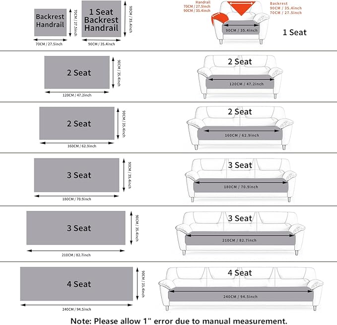 Velvet Sofa Covers Washable, Plush Warm Couch Cover for Loveseat, Funny Fuzzy Couch Covers for Pets&Kids, Non-Slip Sectional Sofa Cover(1PC, Light Grey, 35.4"×47.2", Loveseat)