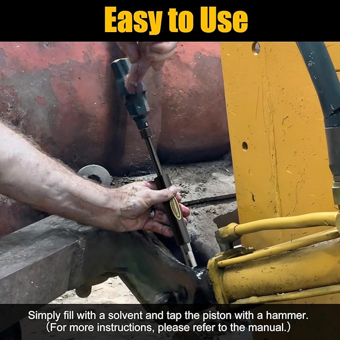Grease Fitting Cleaning Tool -Grease Zerk Cleaner, Zerk Fitting Cleaning Tool, Remove Old Dried Grease from Fittings, Pins, Shafts, Bushings, and Joints (Black)