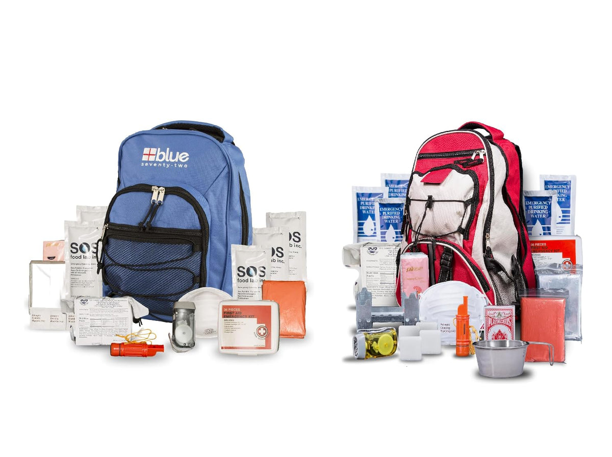 Blue 72 Hour Kit + Red Pro 72 Hour Kit - Image 1