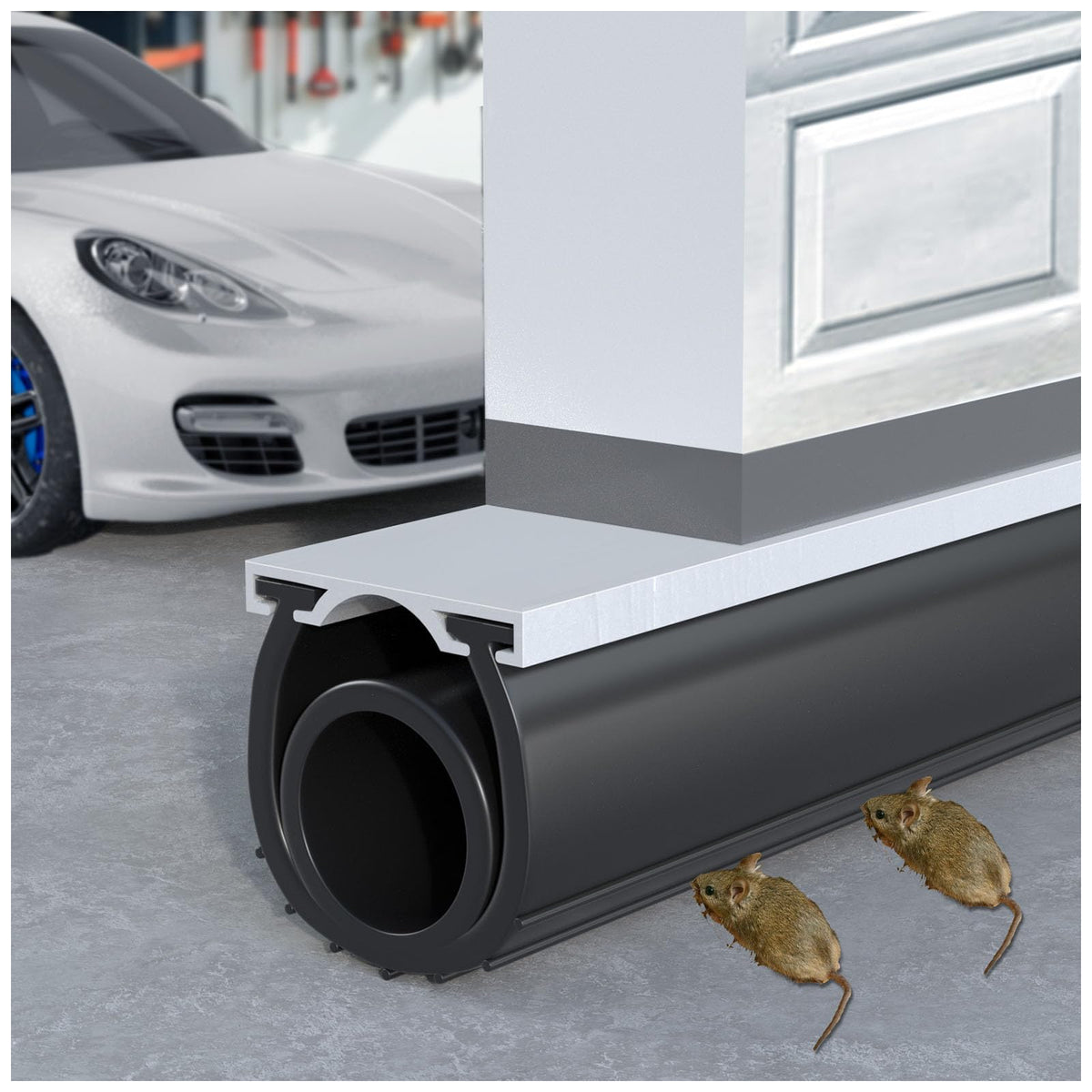 Premium Garage Door Bottom Seal - 16.5ft Weatherproof EPDM - Image 1