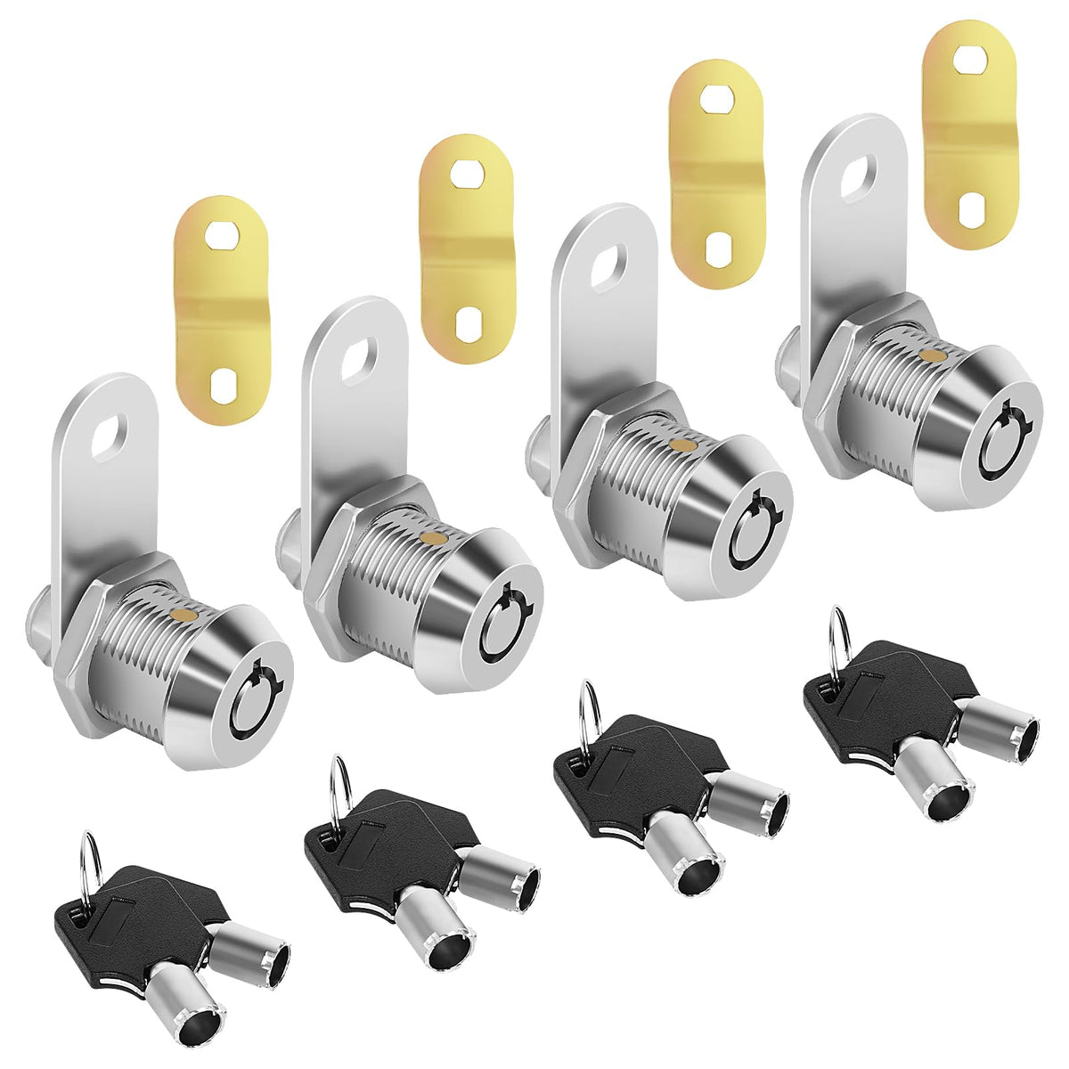Cam Locks Keyed Alike 5/8" RV Storage Lock 4PCS RV | Home Organization - Image 1