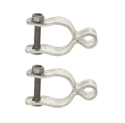 2 Pack Chain Link Fence Frame Gate Post Female Hinge - Image 1