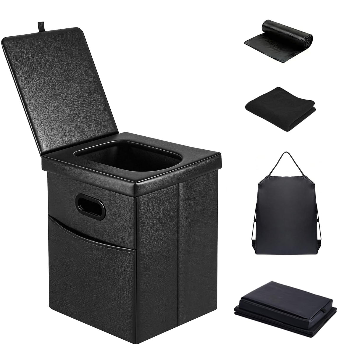 Panmout XL 16.5" Portable Toilet for Adults, Folding - Image 1
