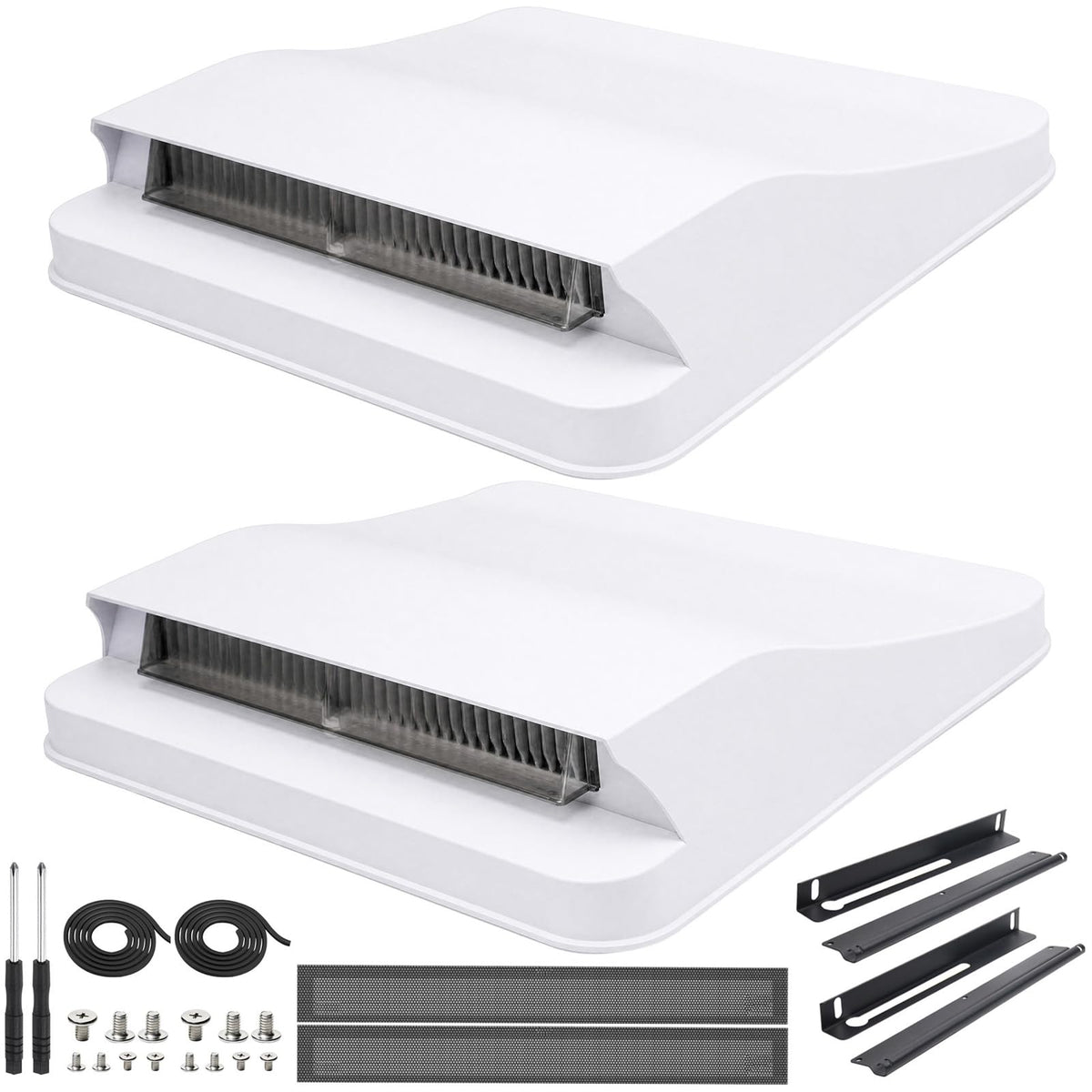 2-Pack 14 Inch RV Roof Vent Cover, No Drilling Aerodynamic - Image 1