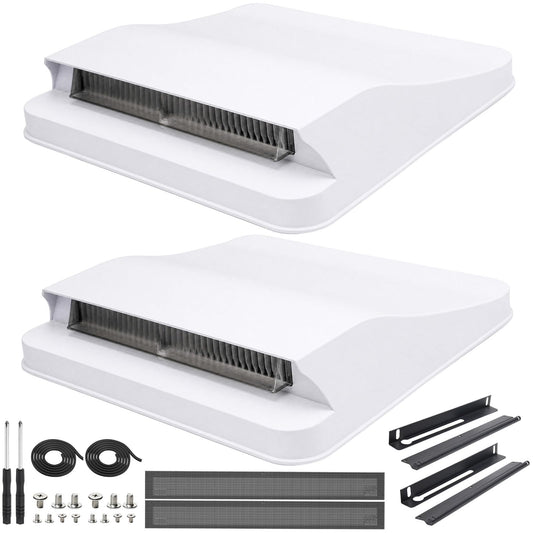 2-Pack 14 Inch RV Roof Vent Cover, No Drilling Aerodynamic - Image 1
