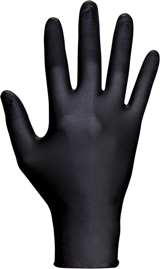 Raven Powder Free Nitrile Disposable Gloves 7 Mil - XL Latex Free, Chemical + Puncture Resistant, Textured Grip, Single Use for Automotive, Industrial, Janitorial, MRO, Food Service 66519