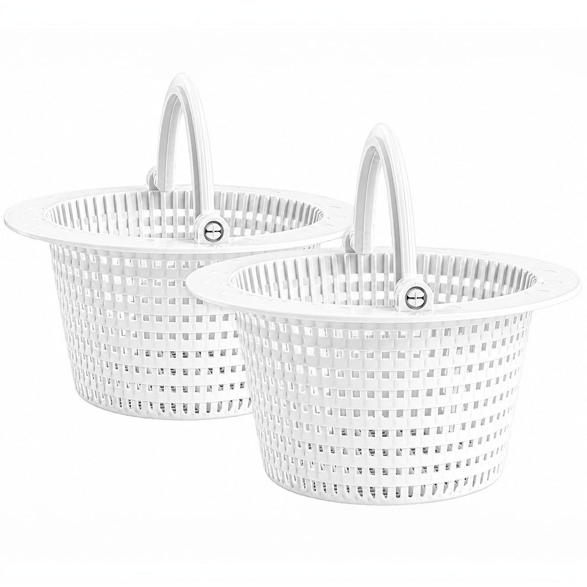 Pool Skimmer Basket 2 Pack - Pivot Handle - 6.15 in - Plastic - Image 1