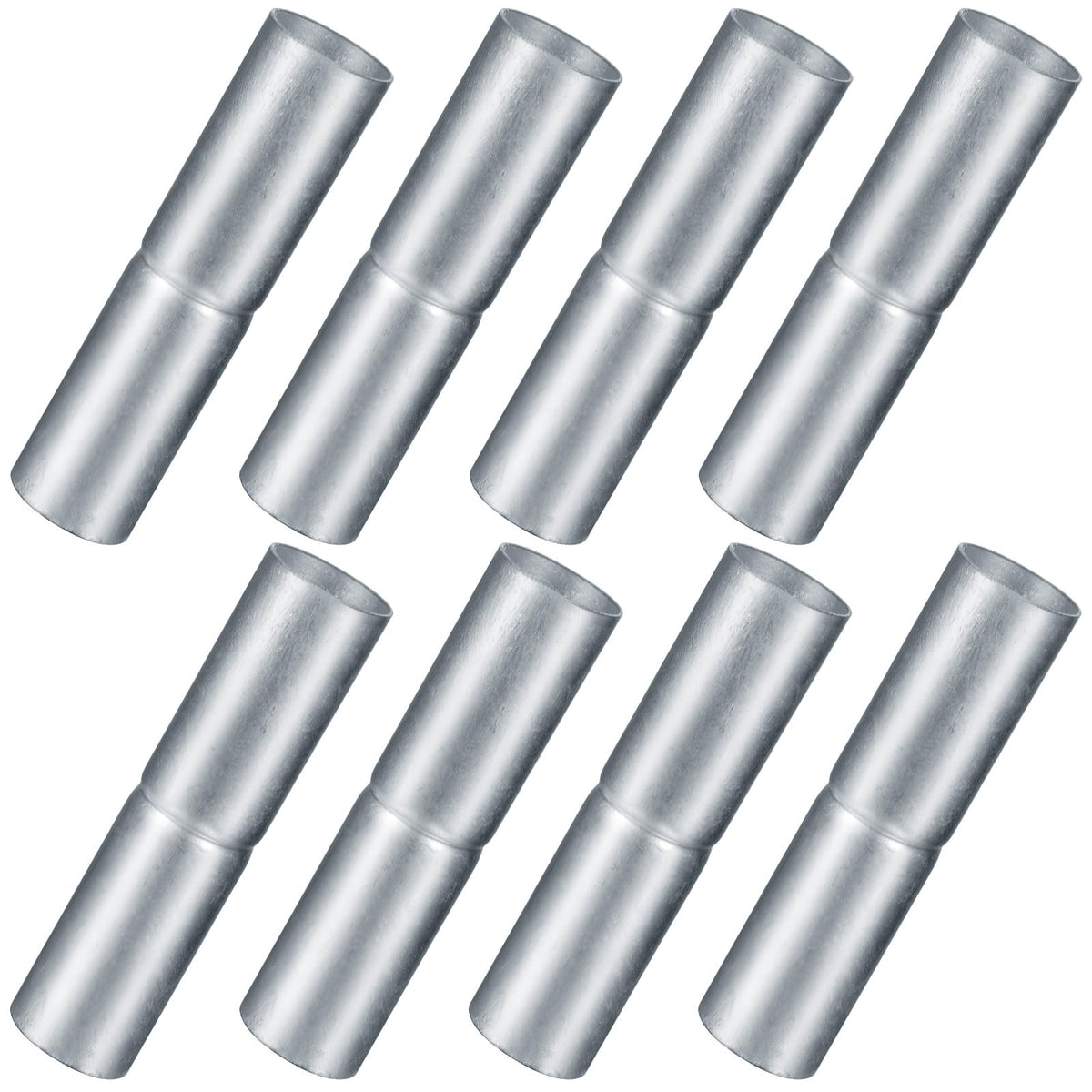 Tandefio 8 PCS Top Rail Sleeve Galvanized Steel Chain Link Fence - Image 1