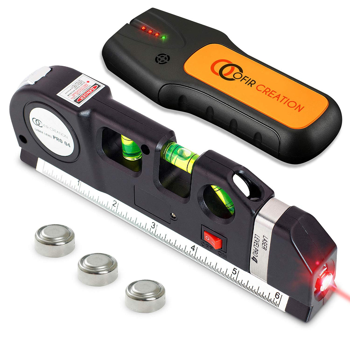 Stud Finder & Multifunction Device (Laser Level line, Leveler - Image 1
