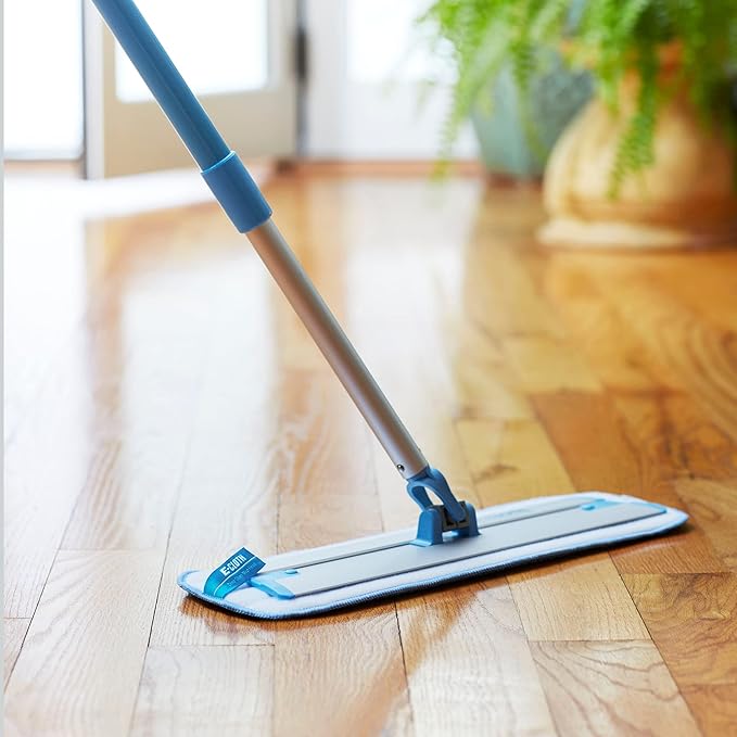 E-Cloth Deep Clean Mop Head, Microfiber Mop Head Replacement for Floor Cleaning, Great for Hardwood, Laminate, Tile and Stone Flooring, Washable and Reusable, 100 Wash Guarantee, 2 Pack
