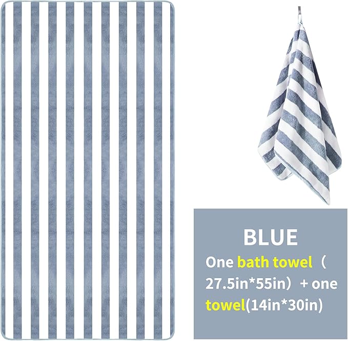 Microfiber Bath Towels 4 Colors for Shower Pool Beach Bathroom Super Absorbent,Soft,Quick Dry,Lightweight,Plush