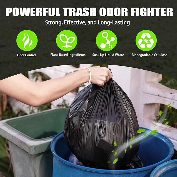 Outdoor Trash Can Deodorizer 2.6 lbs, Long-Lasting Odor Eliminator & Moisture Absorber, Strong Garbage Can Deodorizer for Bins, Dumpsters & Recycling Containers