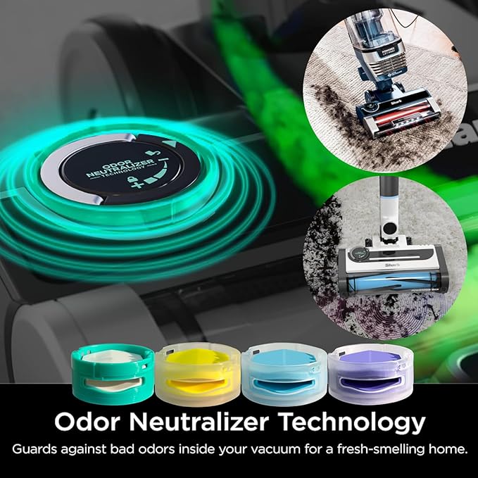 Replacement Odor Neutralizer Cartridge for Shark Vacuum & Air Pur-ifier, Compatible with AZ3000 AZ3002 ZD550 IZ862H HP301 HP302, Shark Vacuum Scent Pods & Deodorizer Cartridges
