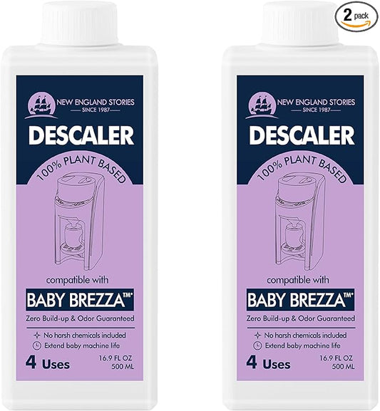New England Stories Baby Brezza Compatible Descaler 33.8 Fl Oz, Universal Cleaner Solution for Baby Brezza and Other Baby appliances, Remove Build-up Extends Machine’s lifespan