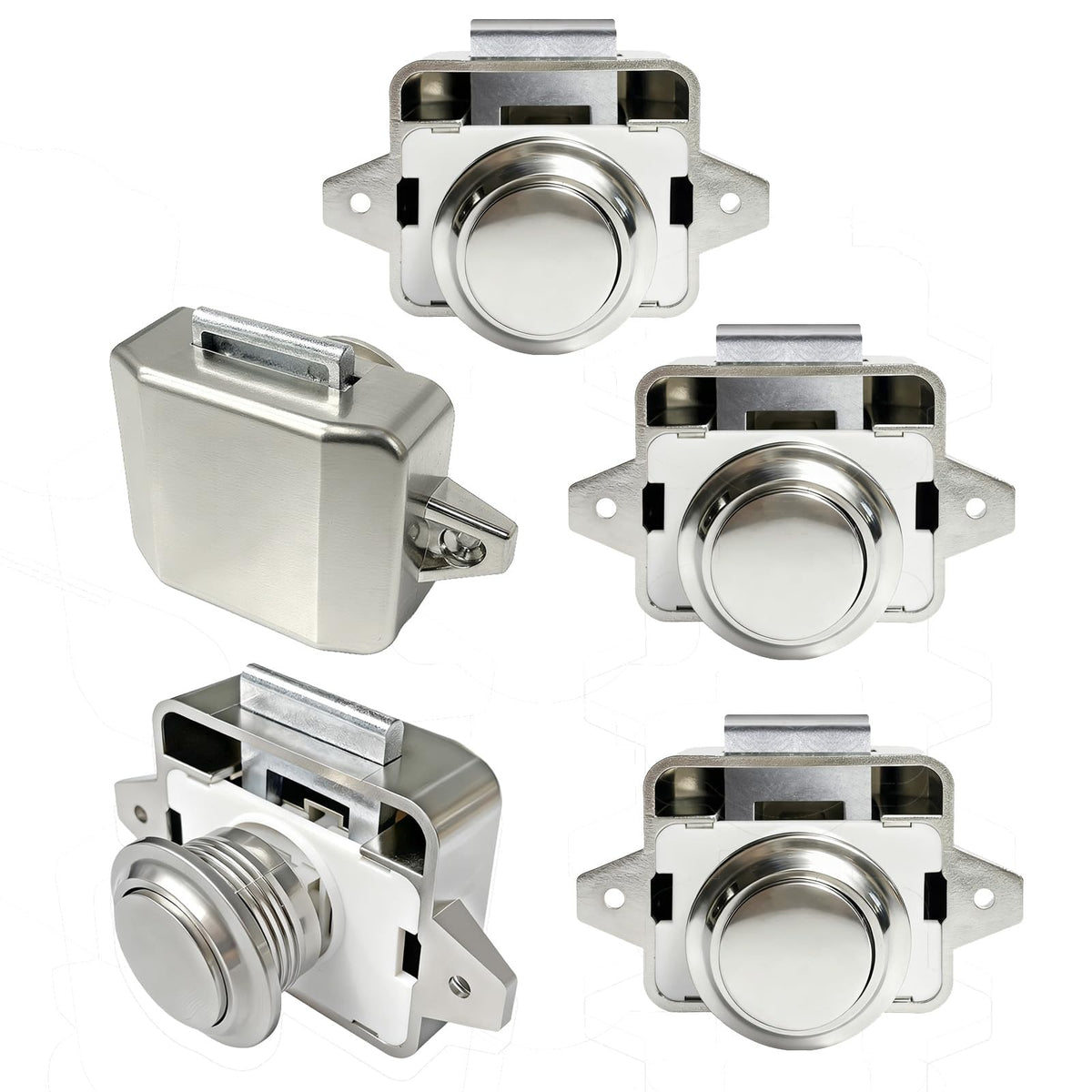 LENKRAD 5 PCS Push Button Pull Catch Lock RV Camper - Image 1