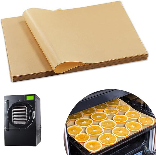 300 PCS Freeze Dryer Tray Mats for Harvest Right Dryer - Freeze Dryer Parchment Paper Set for Medium Trays - Non-Stick Baking Mats One-Off Parchment Paper Harvest Right Accessories (13" x 7")