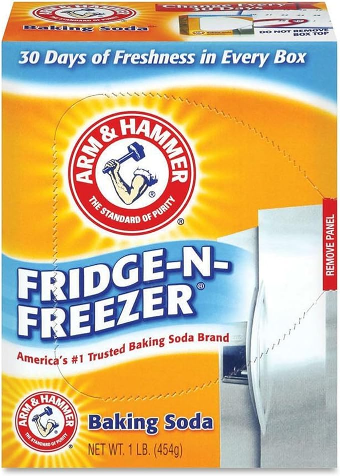Arm & Hammer Fridge-N-Freezer Pack Baking Soda, Unscented, 16 Oz, Powder