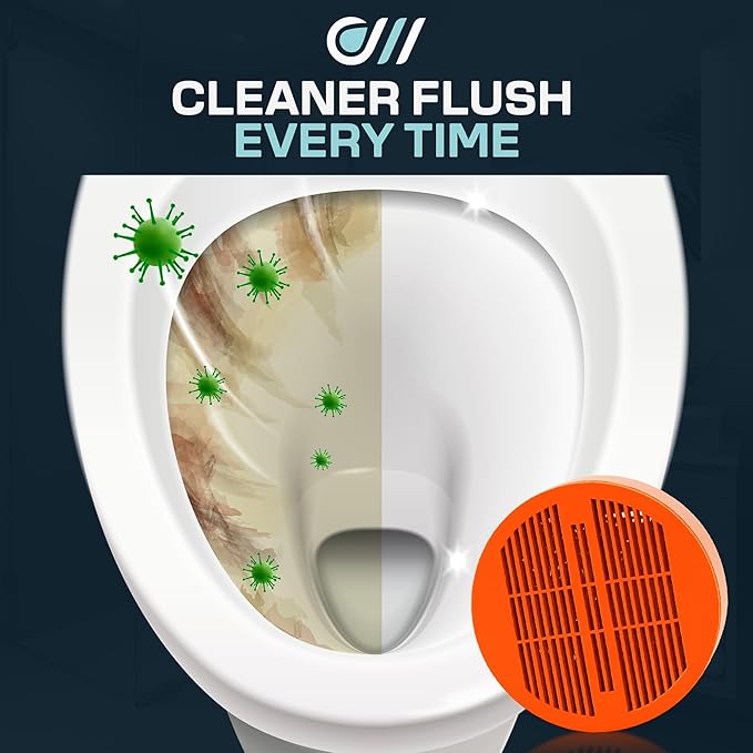Toilet Guard Hard Water & Limescale Drop-In Toilet Tank Tablet | Polyphosphate Formula | Helps Reduce Rings, Stains & Mineral Buildup | Bleach-Free 180-Day Tablet
