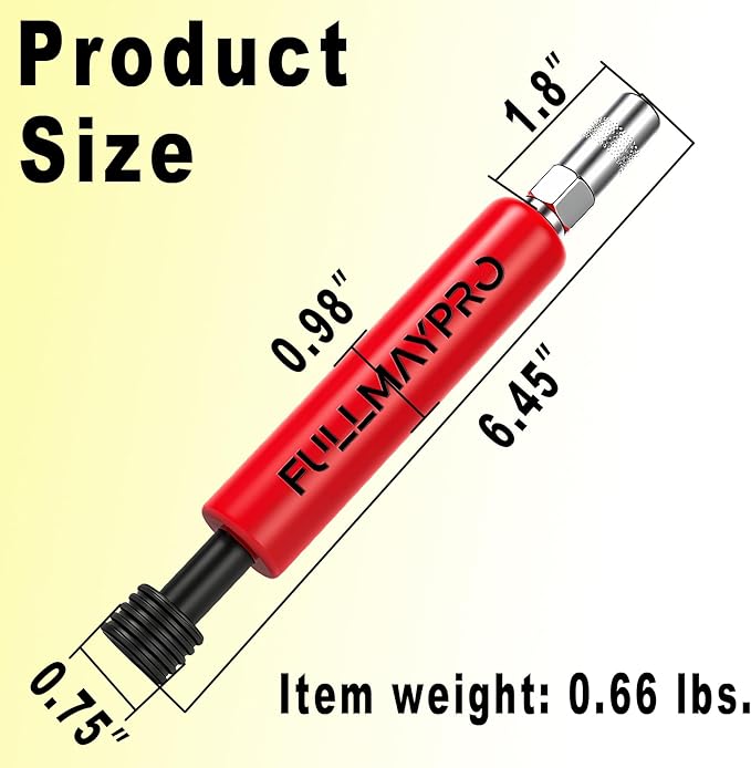 Grease Fitting Cleaning Tool,Zerk Fitting Cleaning Tool,Cleans and Rinse Off Old Dried Grease from with Penetrating Fluid &Hydraulic Pressure for Pins Shafts Bushings Joints