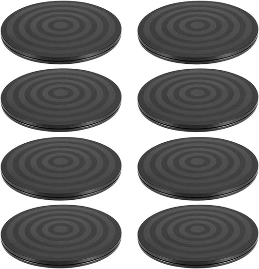 JAPCHET 8 Pack 8 Inch Bonsai Turntable, Heavy Duty Rotating Lazy Susan Turntable Garden Swivel Stand Turntable, 44lbs Loading Capacity