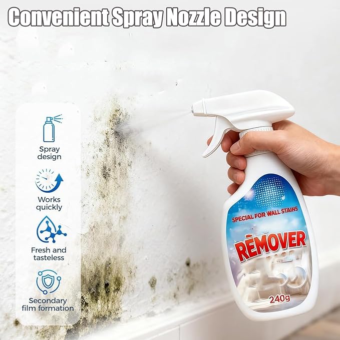 8.46 Fl Oz Highly Effective Removal Spray, Wall Cleaner Spray for Walls, Multi-Surface Cleaning Solution, for Walls, Wood, Tile (1)