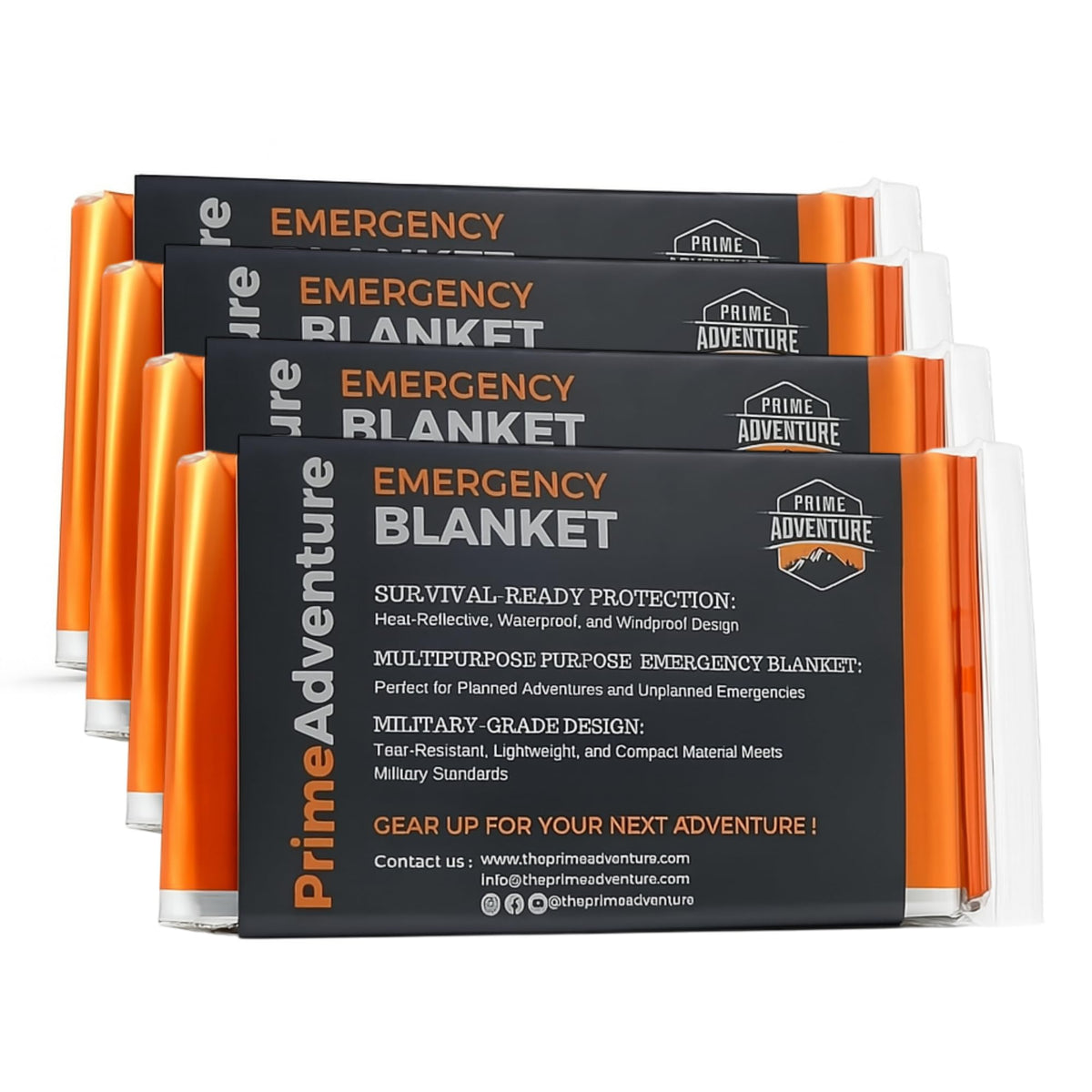 Emergency Thermal Blanket (Pack of 4) - Image 1