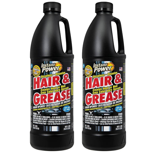 Instant Power Hair & Grease Drain Opener & Clog Remover, 1 Liter - Image 1