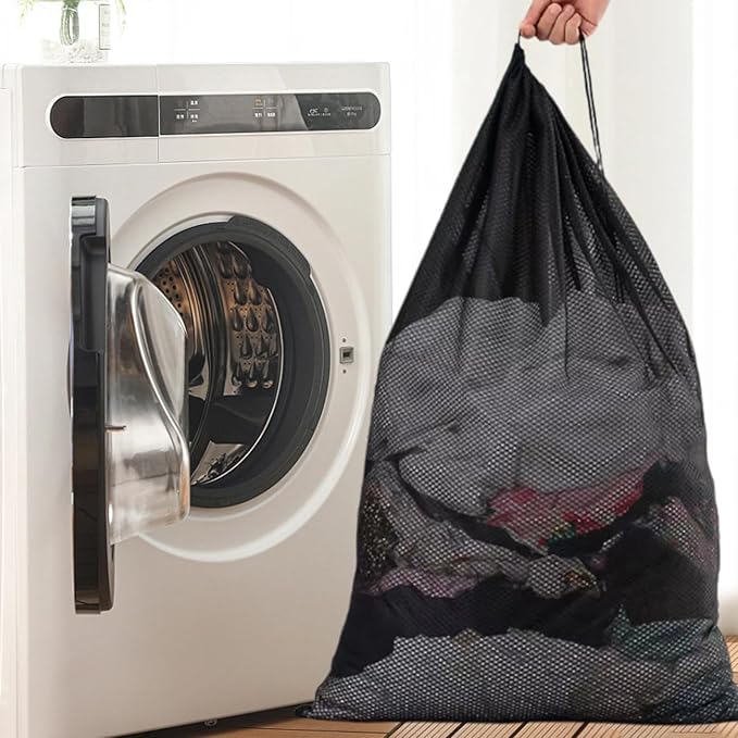 Laundry Bag Mesh Laundry Bags Mesh Wash Bags,Travel Laundry Bags For College Dorm Travel Family -23×34 Inch