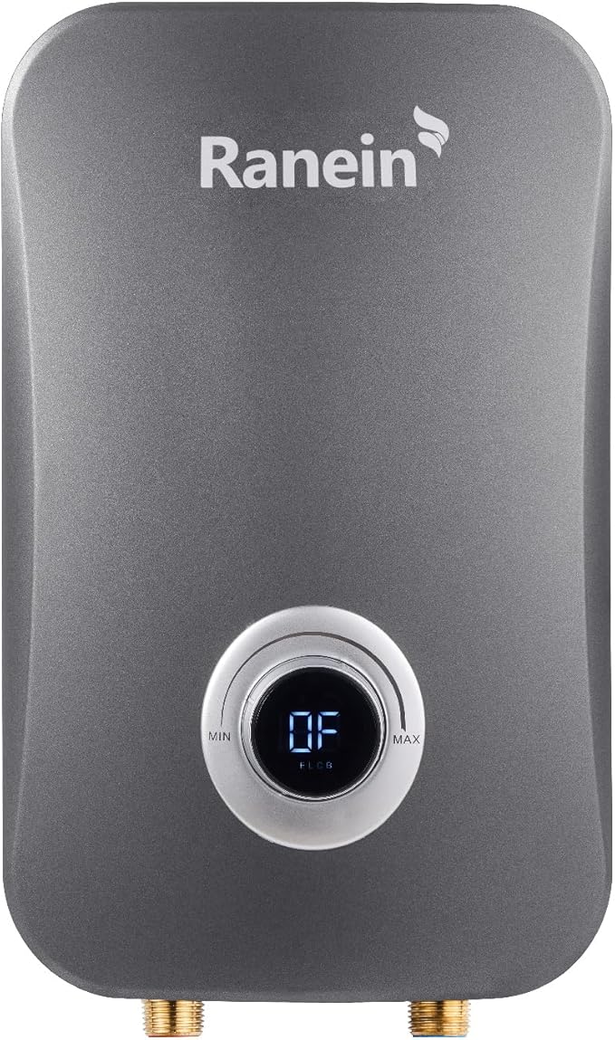 Ranein Electric Tankless Water Heater, 11Kw 240v, On Demand Instant Water Heater with CSA Certification, IPX4 Waterproof, LED Display, Self Modulating Energy Saving, Ideal 1-2 Point of Use