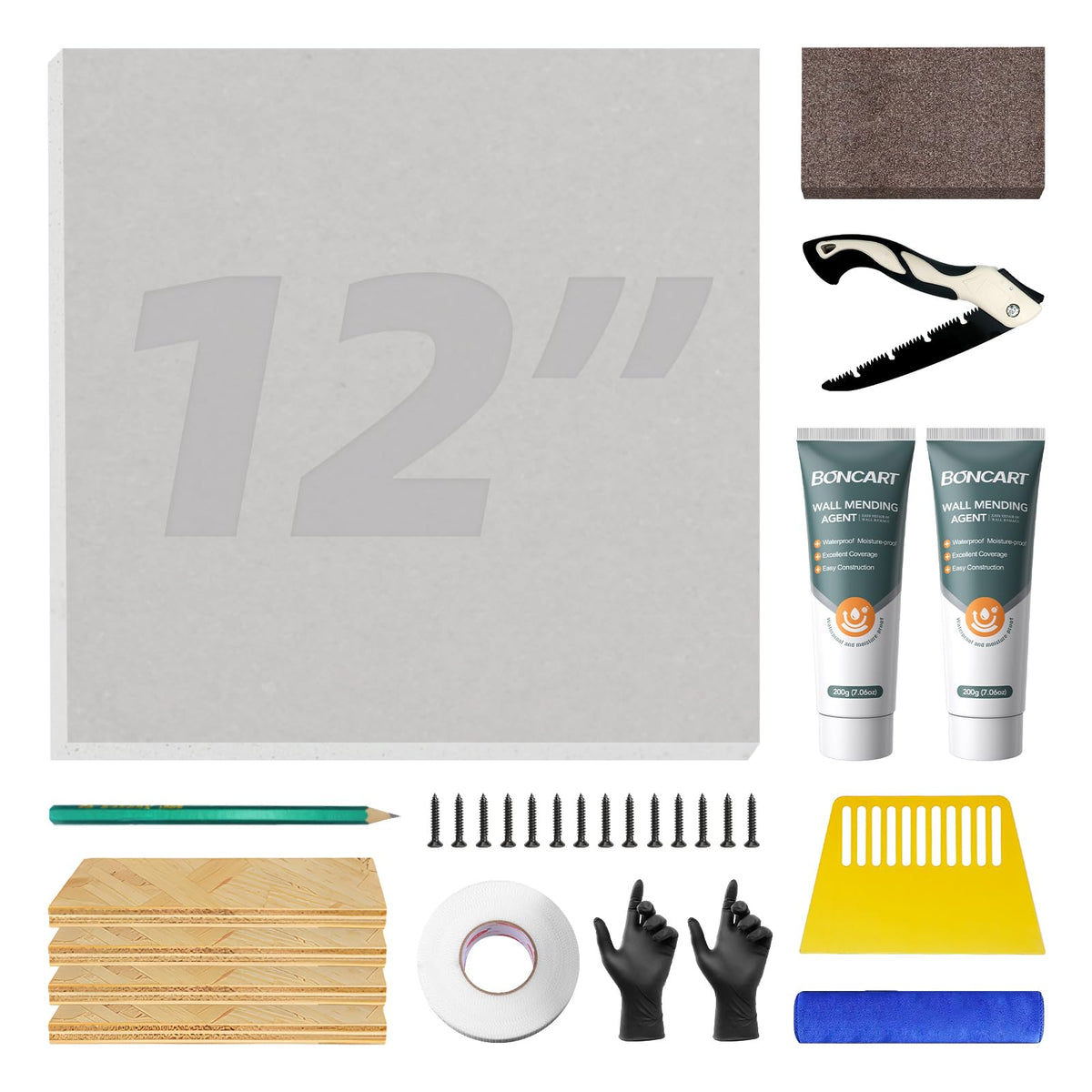 Drywall Repair Kit,Drywall Repair Panel 12” x12“ - Image 1