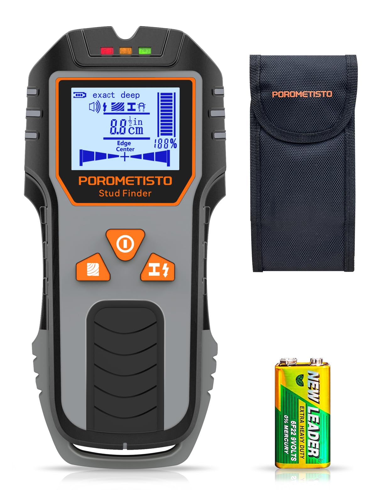 6-in-1 POROMETISTO Stud Finder Wall Scanner DSF01 - Image 1