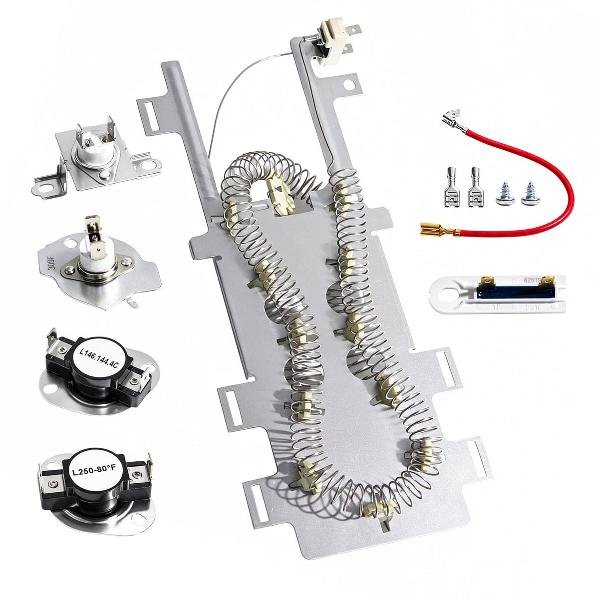 2026 Upgraded 8544771 WP8544771 Dryer Heating Element Kit - Image 1