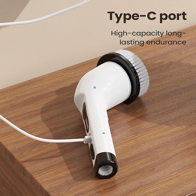 Electric Cleaning Brush,Adjustable Handle Gadgets - Rechargeable Cordless Shower Scrubber,Car Kitchen Home Shower Floor Tile Tub Grout Wall Toilet