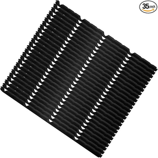 35 Pcs 9 in Metal Roofing Foam Closure Strips Panels 3 ft Long Inside Outside Classic Rib Profile Roof Closure Strips for Insulation Weather Barrier and Noise Moisture (Exterior)
