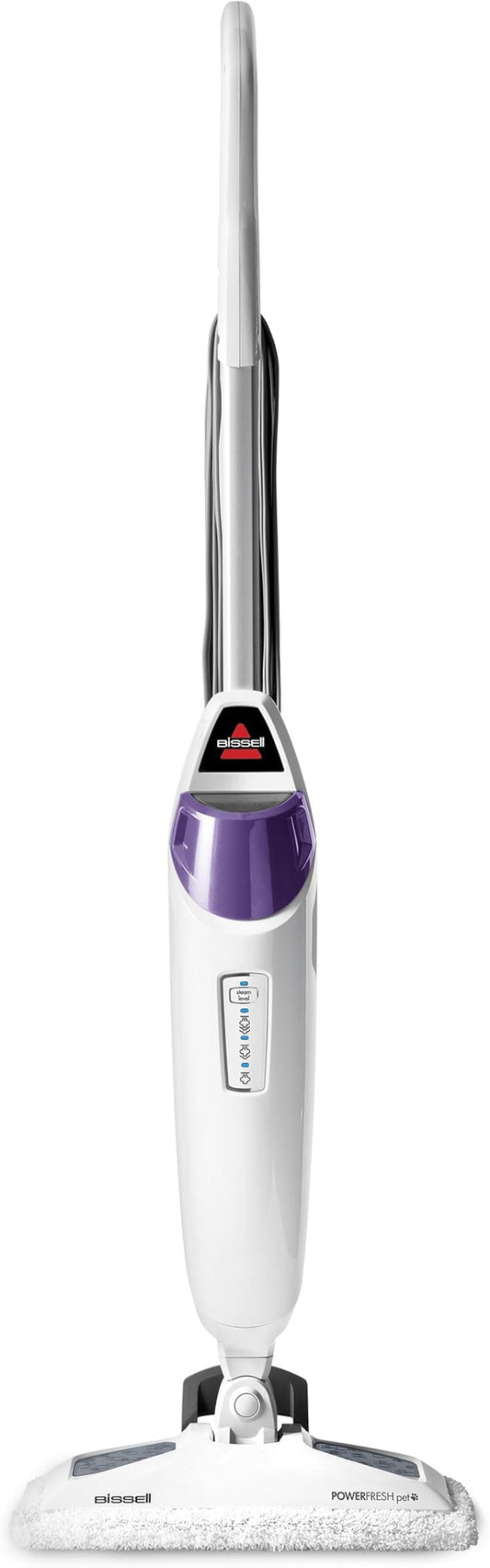 BISSELL PowerFresh Pet Steam Mop 19404 Hard Floor Steamer with Odor‑Eliminating Scent Discs, Easy Scrubber for Tough Messes, 2 Steam Levels, Sanitizes