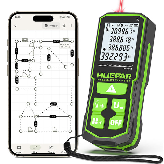395FT Bluetooth Laser Measuring Tool with Angle Sensor - Image 1