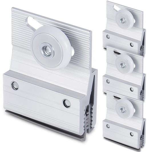 Yaocom 4 Pcs Shower Door Rollers Top Bracket 3/4 in Wheel - Image 1