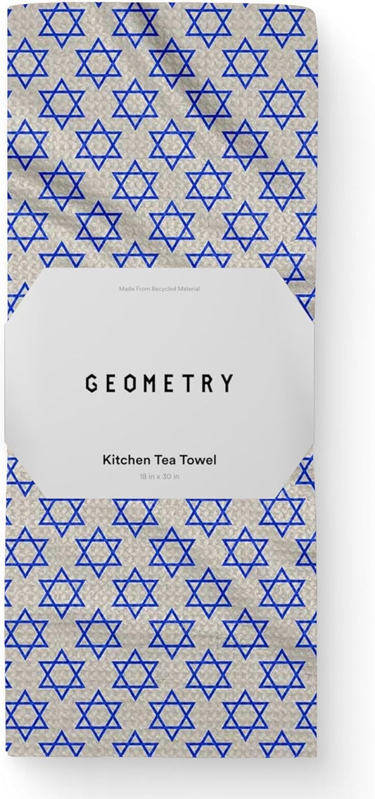 GEOMETRY Christmas Kitchen Towels - Quick Dry Microfiber Cloth Dish Towels for Kitchen Drying - Premium Quick Dry Towel (Davids Star, 1 Pack)
