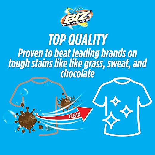 Biz Laundry Detergent Powder Booster, Stain & Odor Removal - 6-Pack, 50 Ounce Boxes