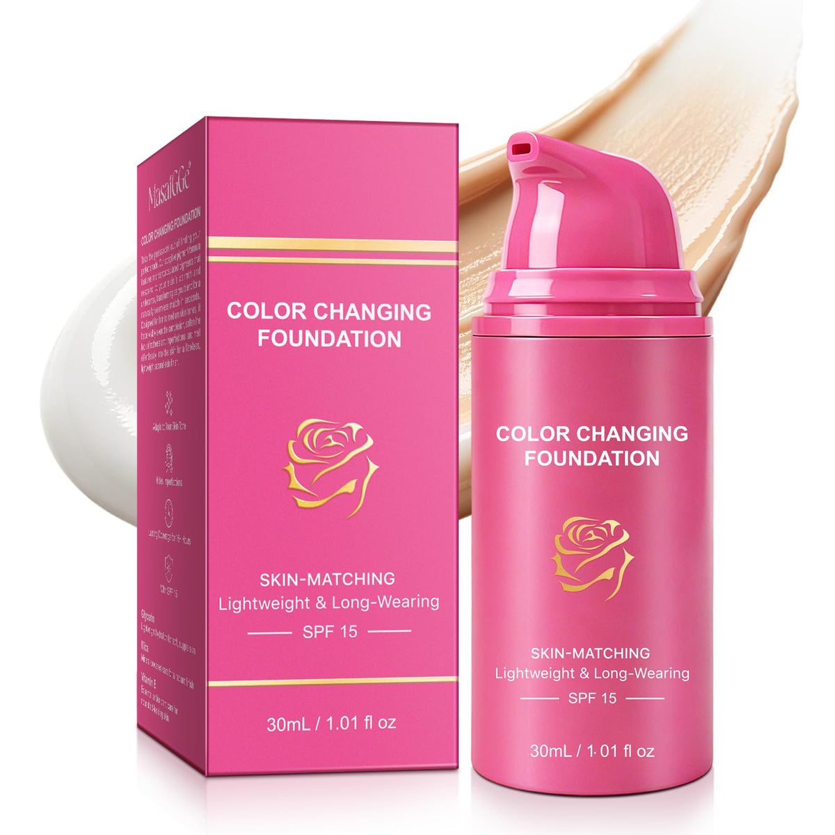 Color Changing Foundation Serum 30ML,Daily Office & Weekend - Image 1
