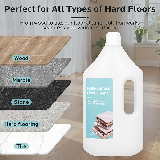 Floor Cleaning Solution, 82 Fl Oz - Compatible with L10s Ultra/L20 Ultra/X50 Ultra/L10s Pro Ultra/X40 Ultra/L40 Ultra/X30 Ultra/L30 Ultra Series, Low-Foam Pet and Kid Friendly (Unscented)